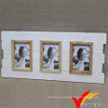 Distressed White Triple Hanging Wall Photo Frame